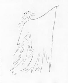 Jean Cocteau, Untitled, from Under the Coat of Fire, 1955