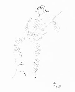 Jean Cocteau, Untitled, from Under the Coat of Fire, 1955