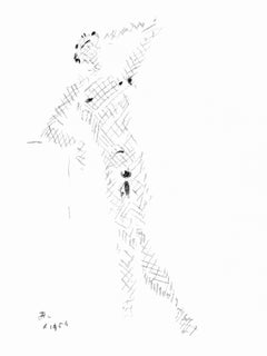 Jean Cocteau, Untitled, from Under the Coat of Fire, 1955