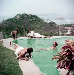 Slim Aarons 'Dolores Del Rio by the Pool, Acapulco' (Slim Aarons Estate Edition)
