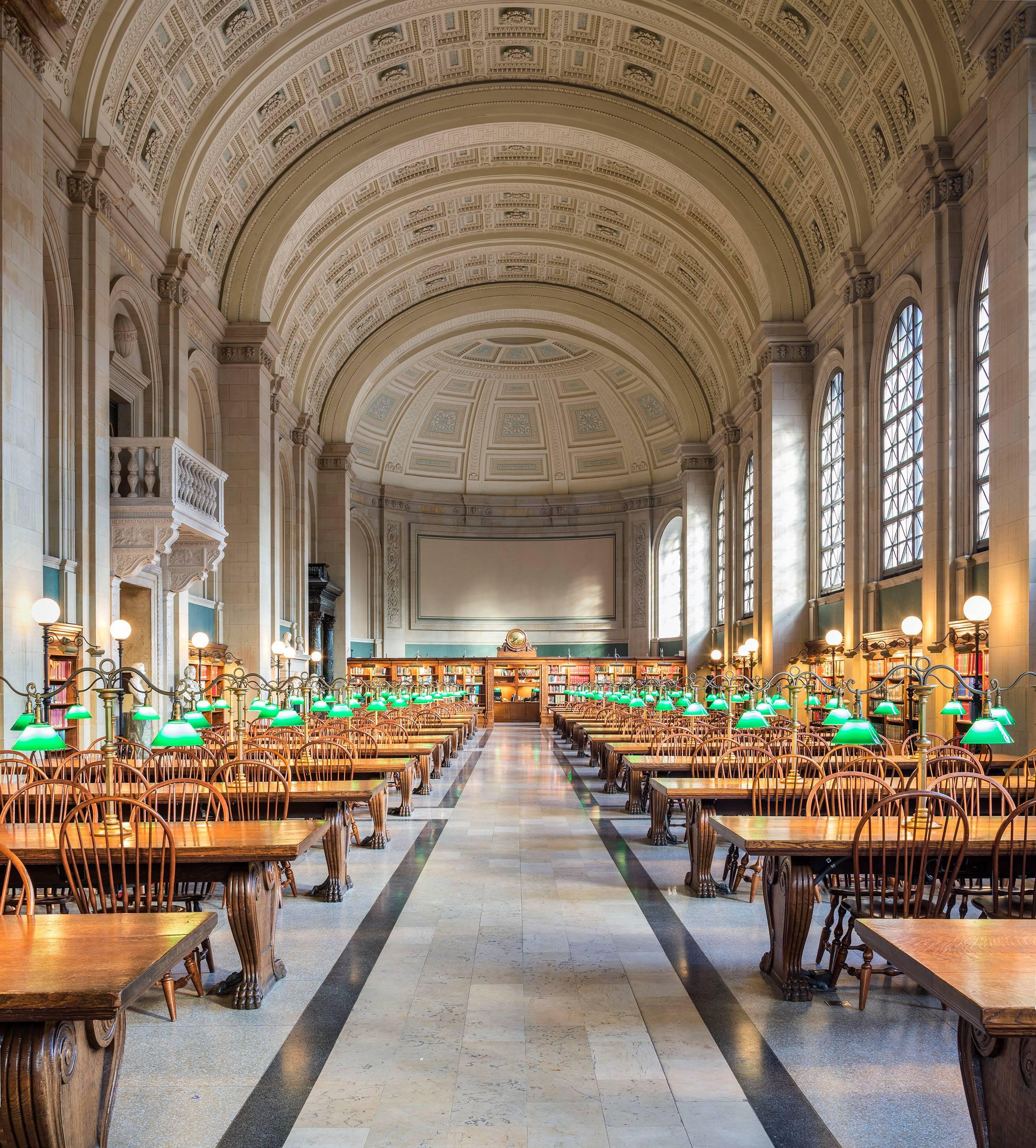 Reinhard Görner Color Photograph - Boston Public Library