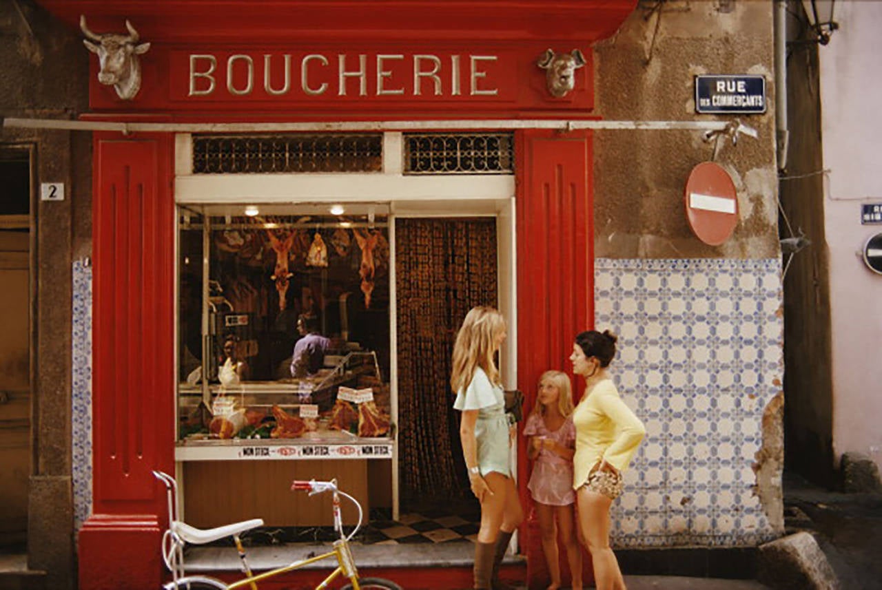 Slim Aarons 'Saint-Tropez Boucherie' (Slim Aarons Estate Edition)