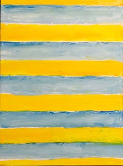 Untitled Abstraction (blue and yellow) #1