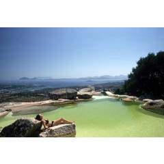 SUNBATHER ON ROCK (Costa Smeralda, Sardinia, Italy), Slim Aarons Estate Edition 12