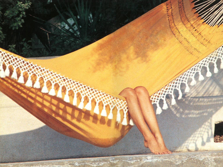 Self Portrait on Holiday in Athens, Greece (Limited Edition Estate Stamped) - Photograph by Slim Aarons