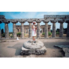 Laura Hawk amid the ancient Greek ruins of Paestum, on the Gulf of Salerno, 1984 10