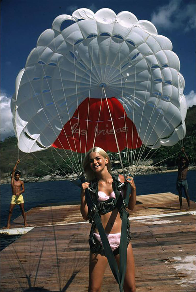 Slim Aarons Figurative Photograph - Paraglider, 1968