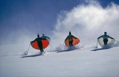 Retro 'Caped Skiers' , Estate Edition, Snowmass-at-Aspen, Colorado,