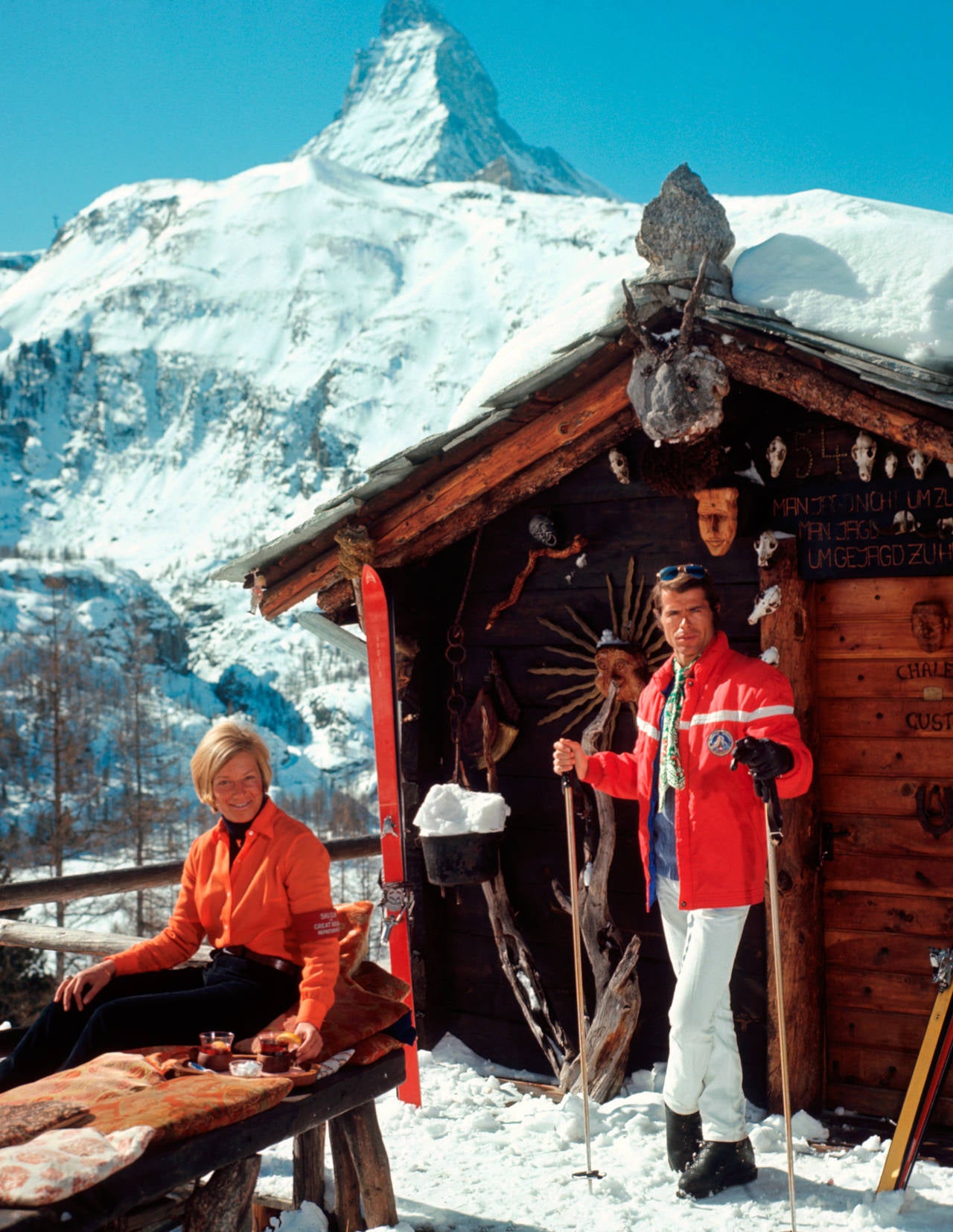 Slim Aarons - Princess Ruspoli, Lech am Arlberg, Austria For Sale at