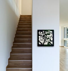 Structural Imprint, Construction Series, Abstract Geometric Painting