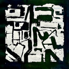 Structural Imprint, Construction Series, Abstract Geometric Painting
