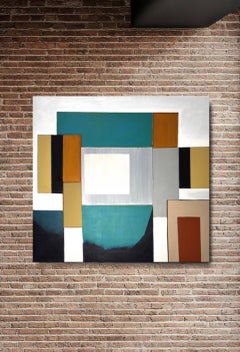 Sideshapes, Block Construction Series, Abstract Geometric Painting