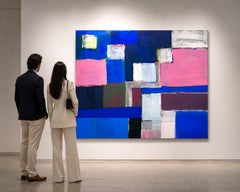 Blockchain #4, Blockchain, Abstract Geometric Painting