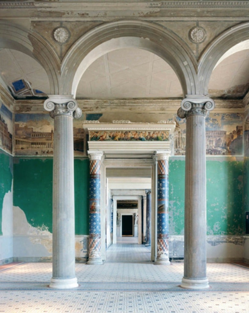 Reinhard Görner Still-Life Photograph - Colored Columns III: Neue Museum, Berlin
