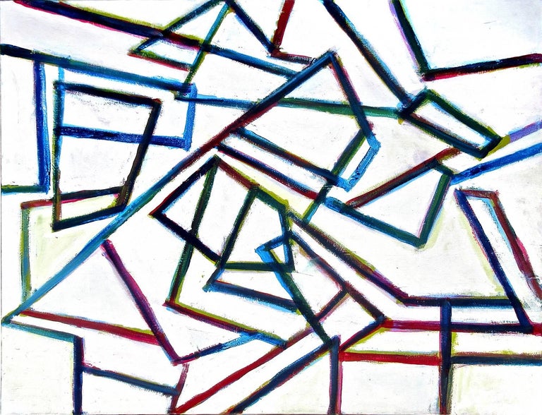 Robert Petrick Abstract Painting - Lines & Connections (Graffiti and Line Series)
