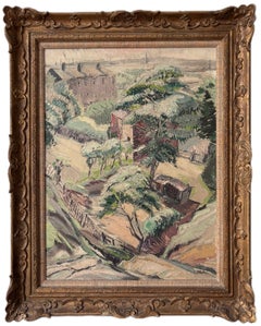 John Smith Willock oil painting, Modern British landscape of Lancashire