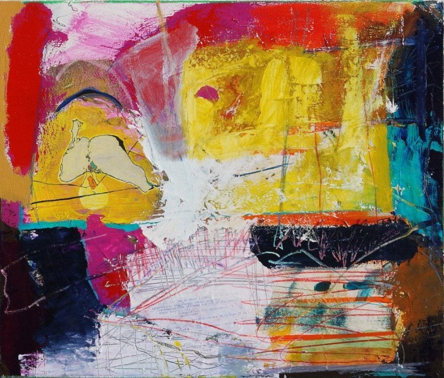 Derek Des Islets Abstract Painting - Developing like Picasso