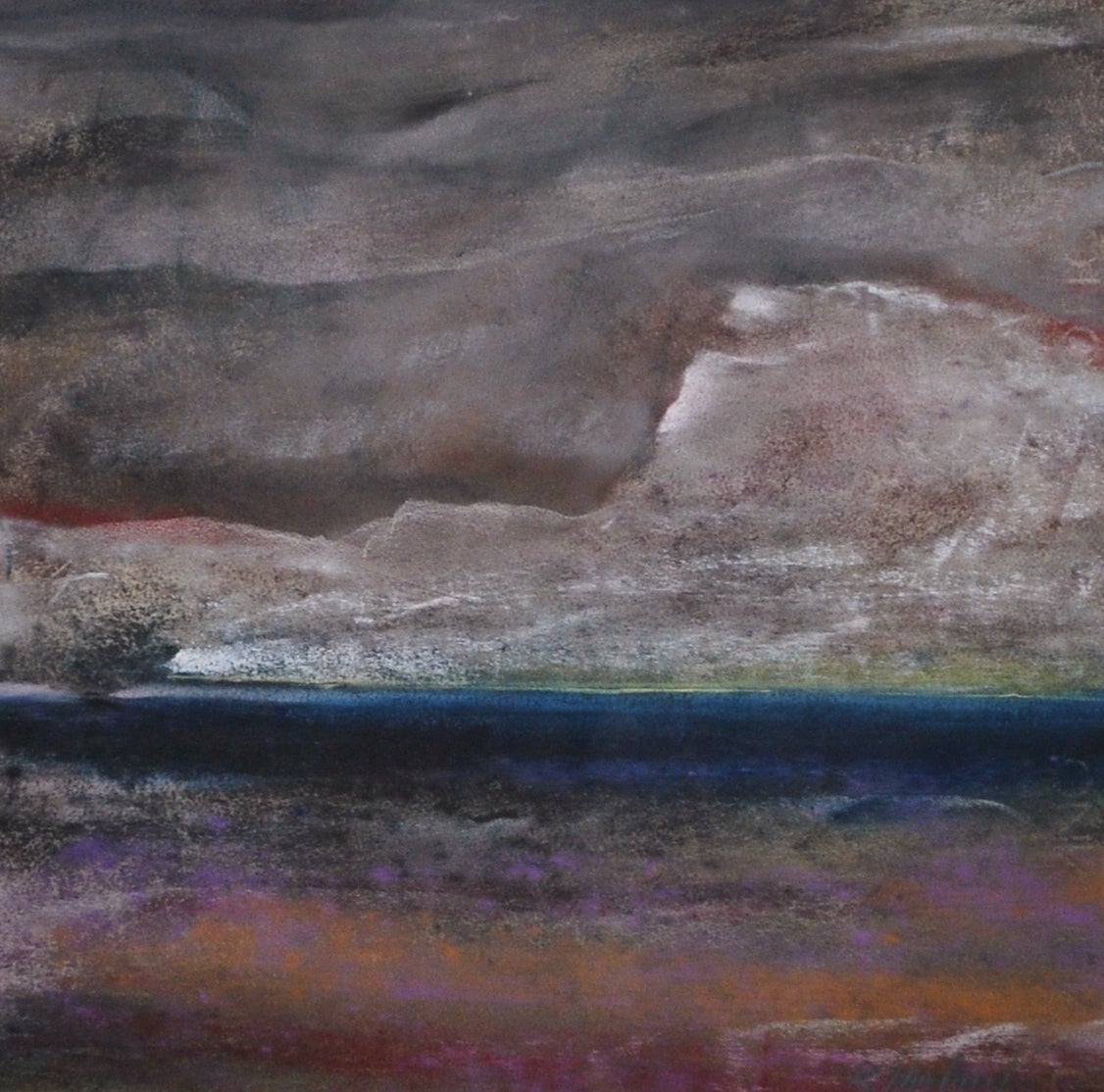 Glacier Lake - Painting by Karl Umlauf