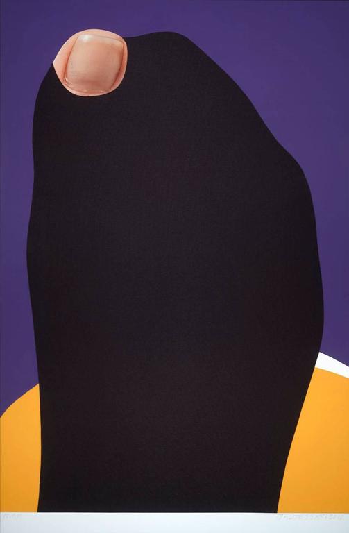 John Baldessari Print - Foot and Stocking (With Big Toe Exposed): Io