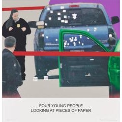 The News: Four Young People Looking at Pieces of Paper 10