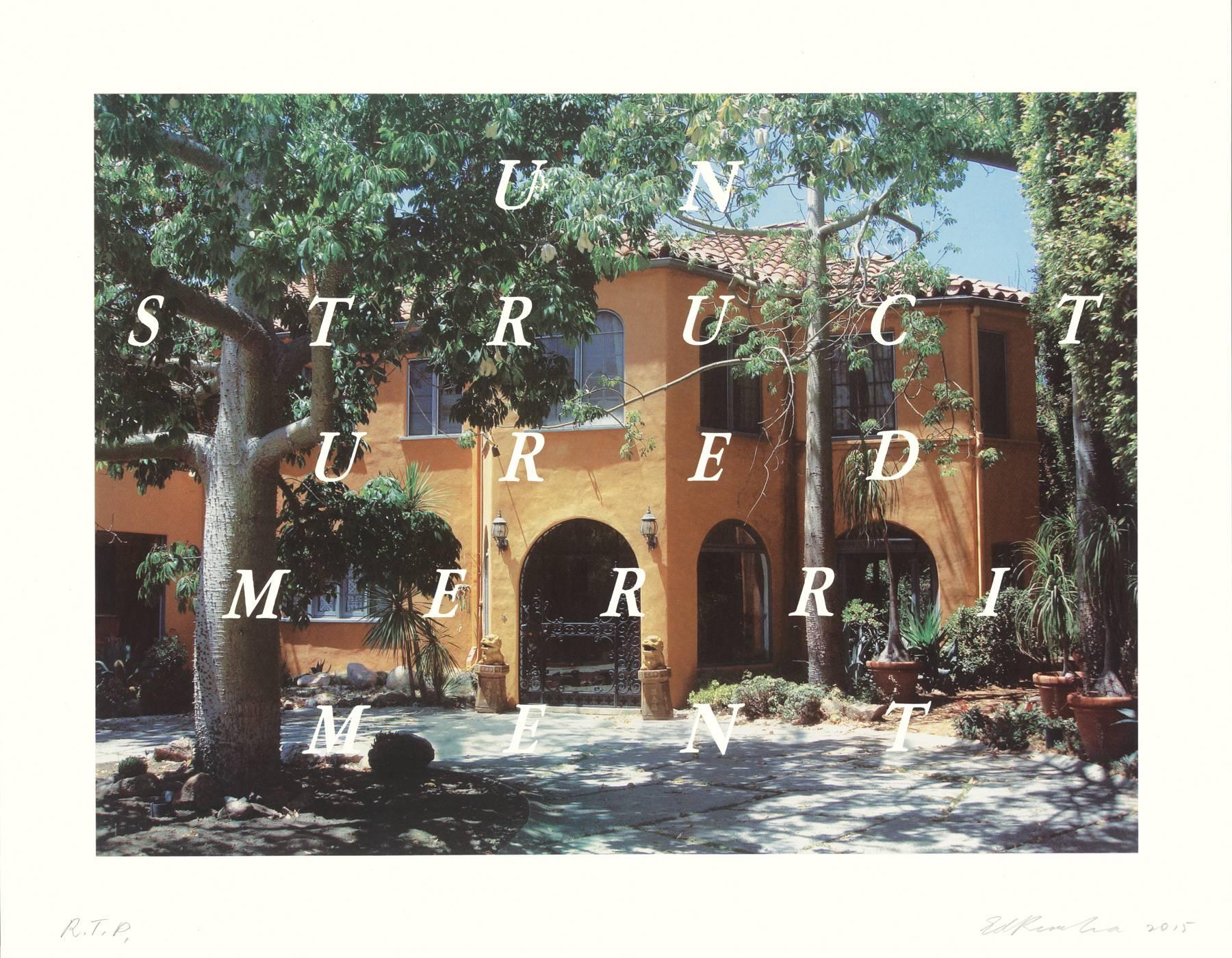 Unstructured Merriment - Print by Ed Ruscha