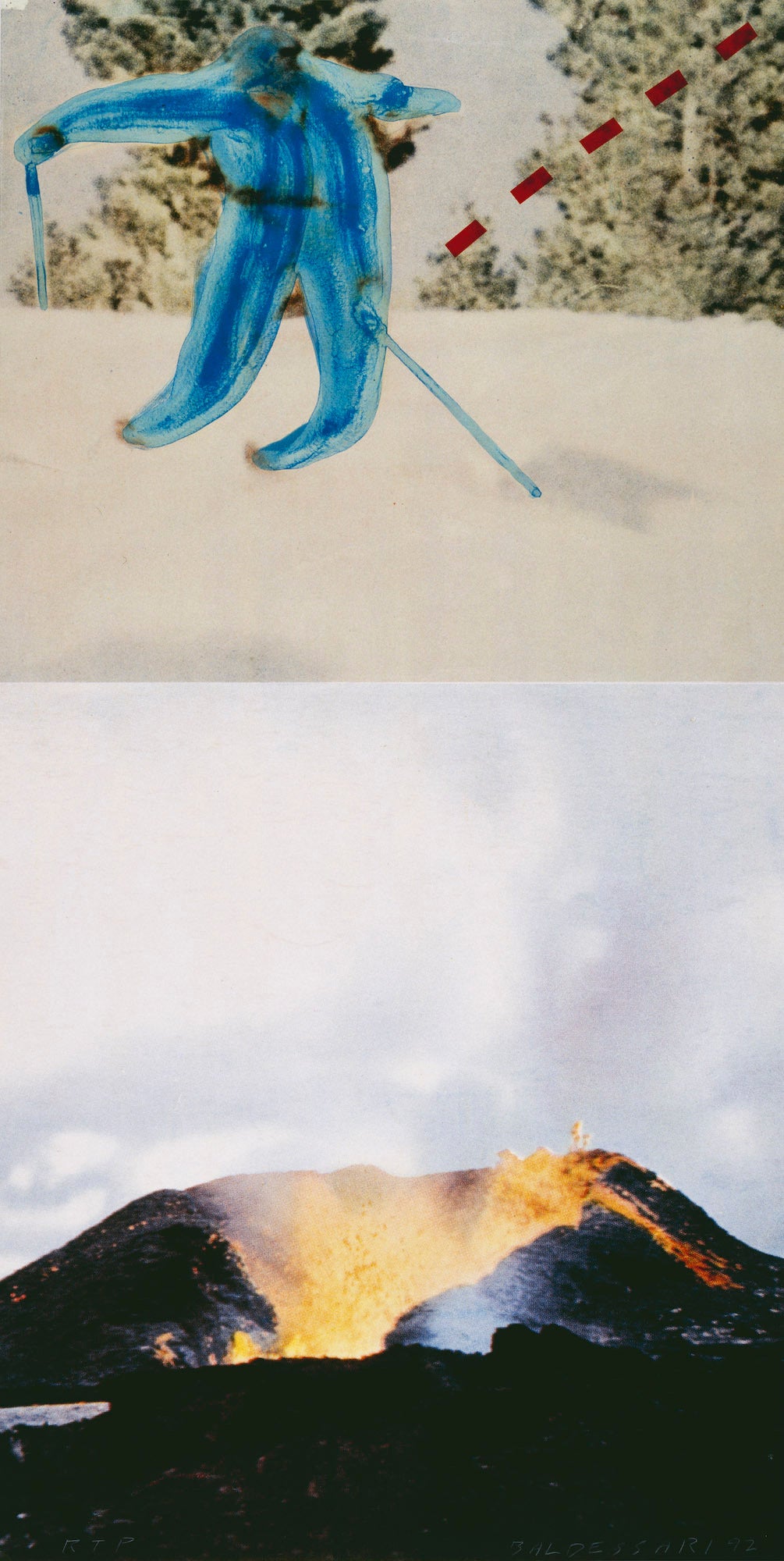 Jump (with Volcano) - Print by John Baldessari