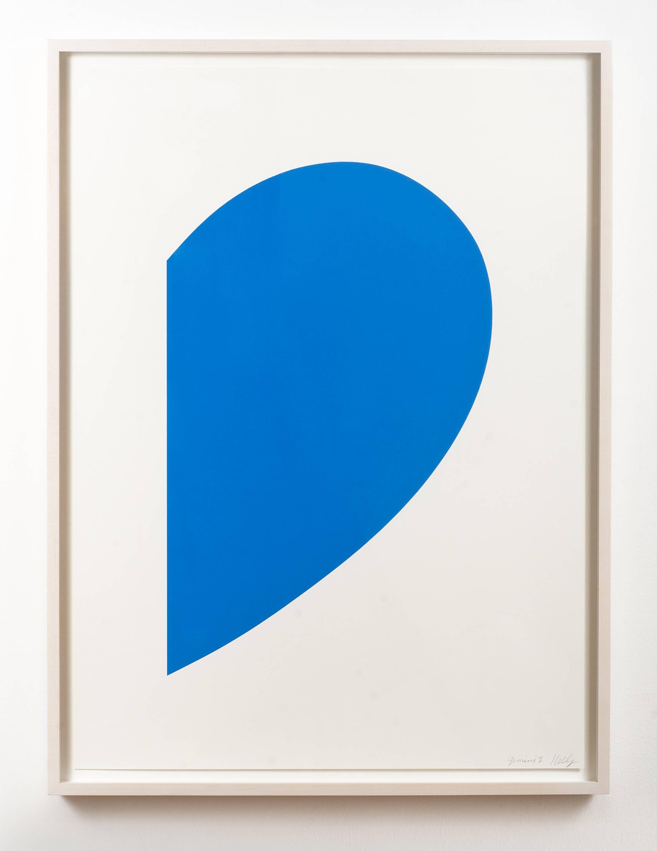 Ellsworth Kelly Abstract Print - Blue Curve