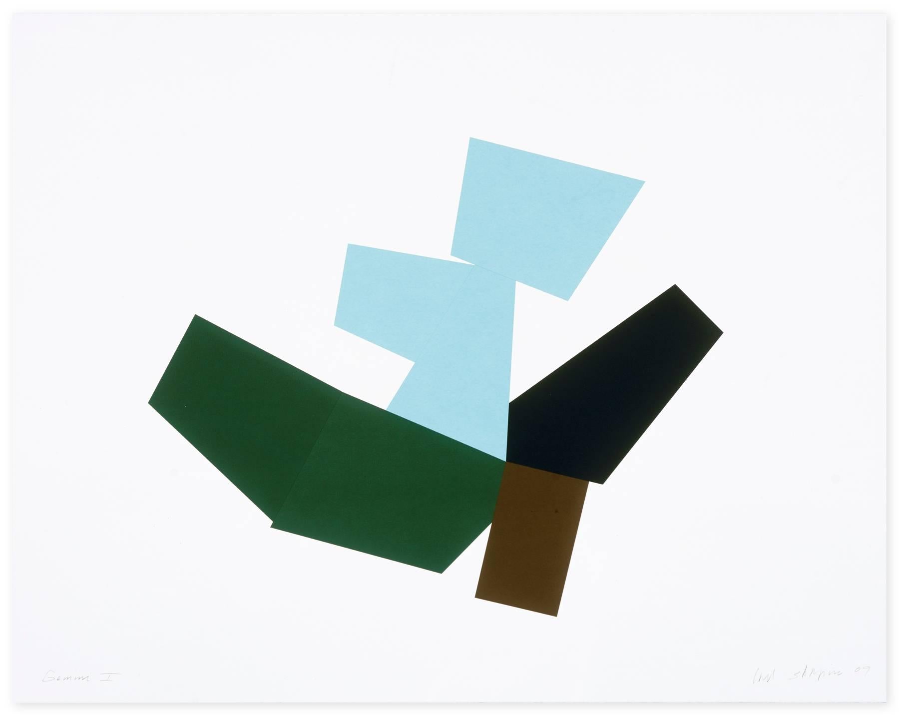 Joel Shapiro Abstract Print - Boat, Bird, Mother and Child (h)