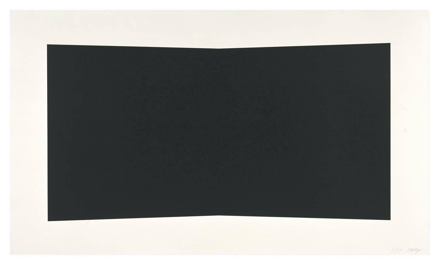 Ellsworth Kelly Abstract Print - Black