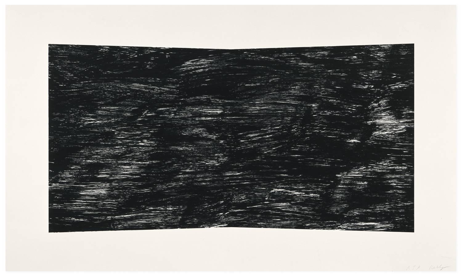 Ellsworth Kelly Abstract Print - Black (Texture)