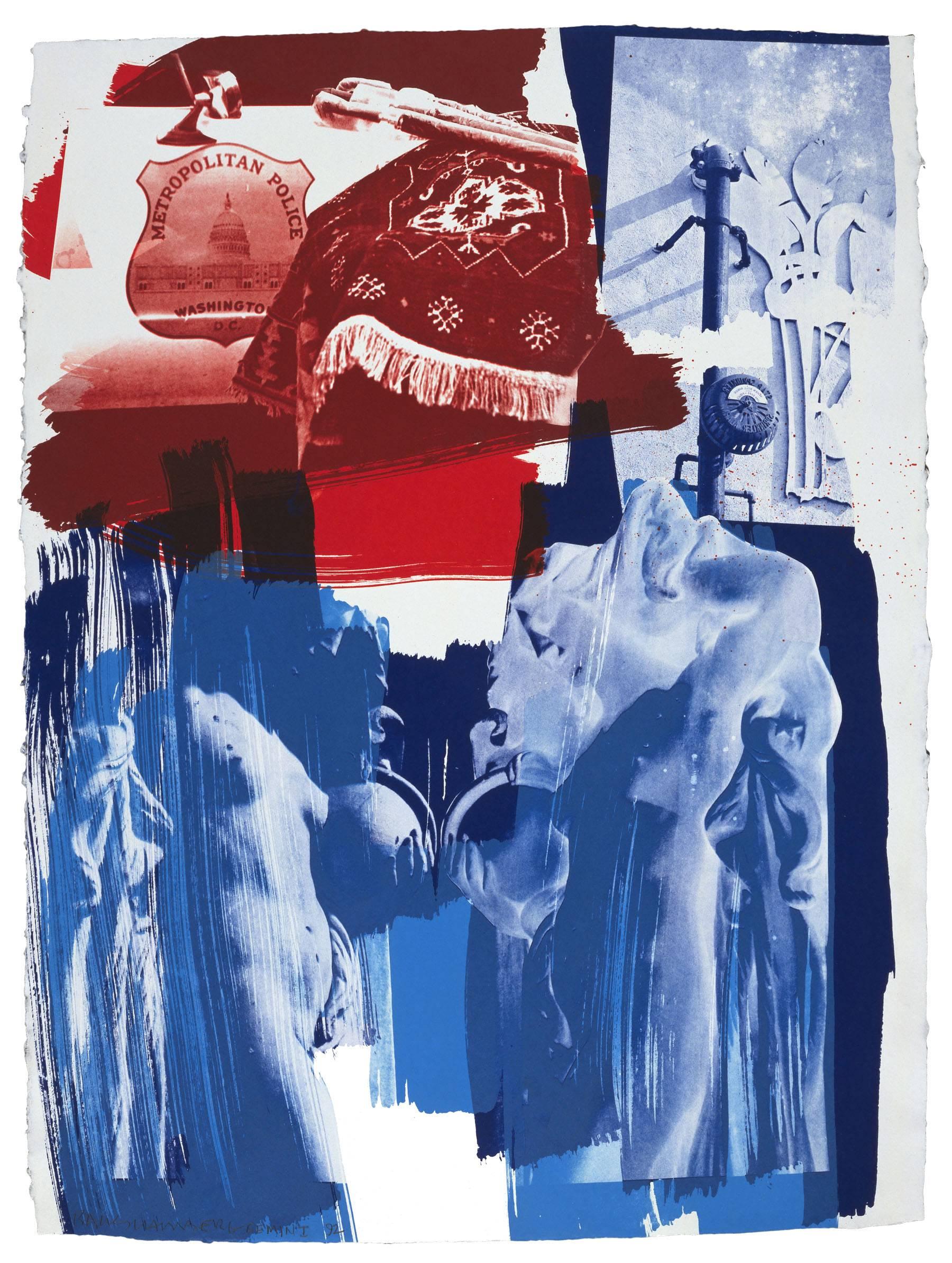 Blues - Print by Robert Rauschenberg