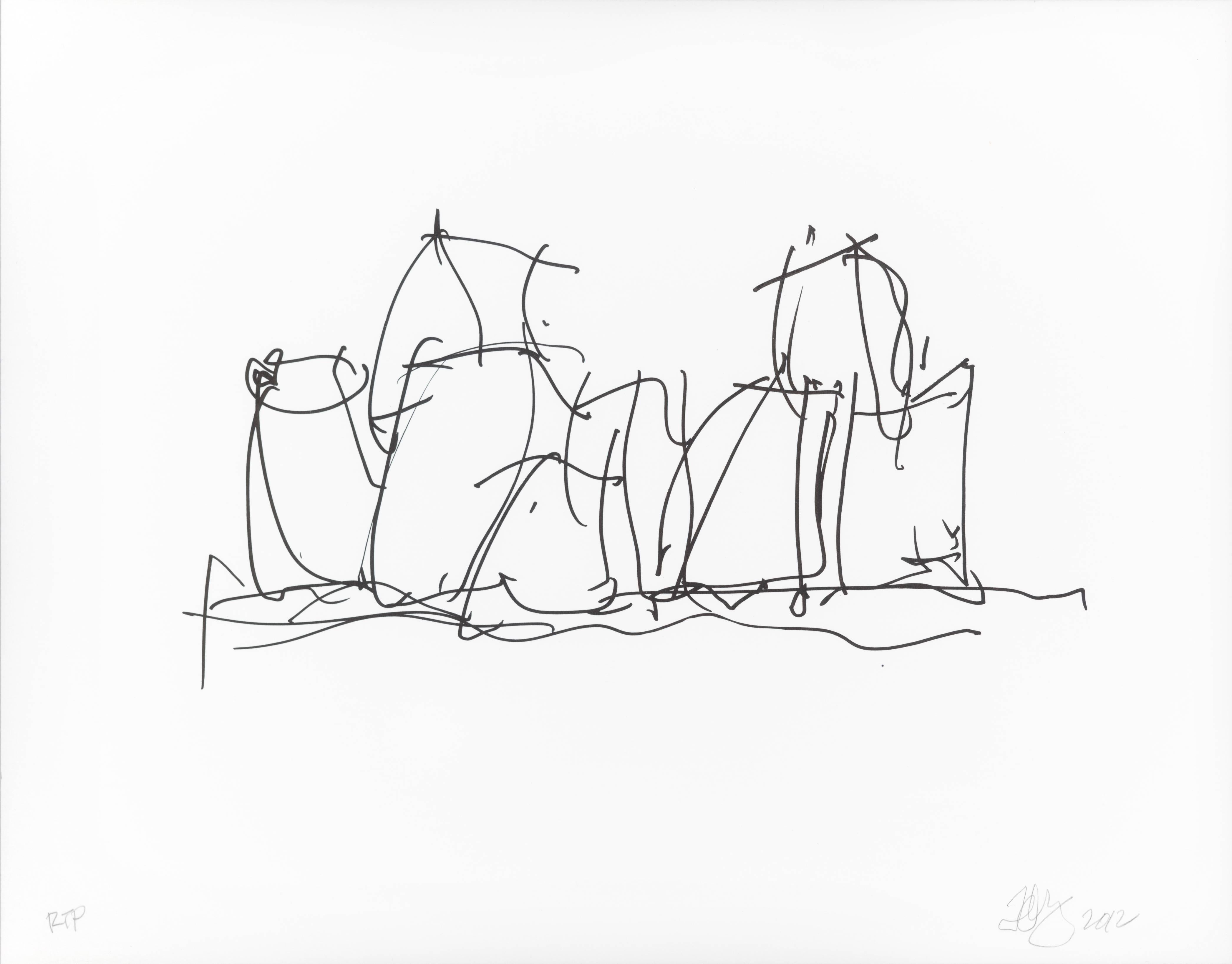 In Town - Print by Frank Gehry