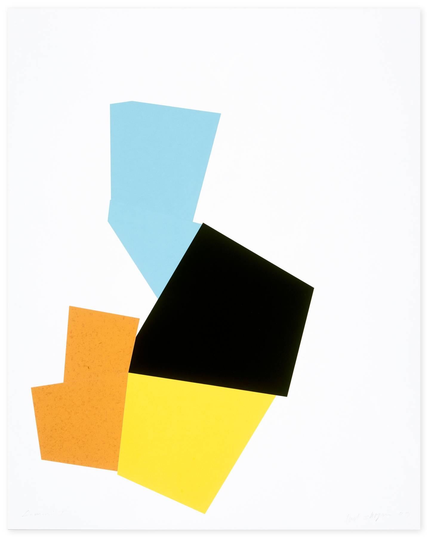 Joel Shapiro Abstract Print - Boat, Bird, Mother and Child (i)