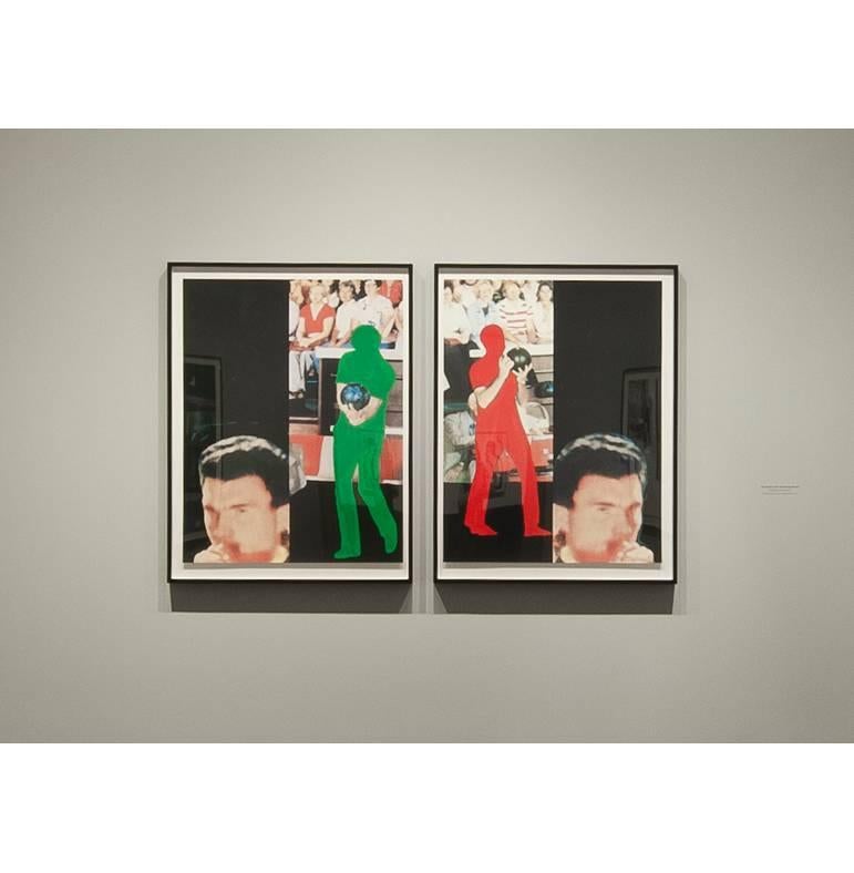 Two Bowlers (with Questioning Person) - Contemporary Print by John Baldessari