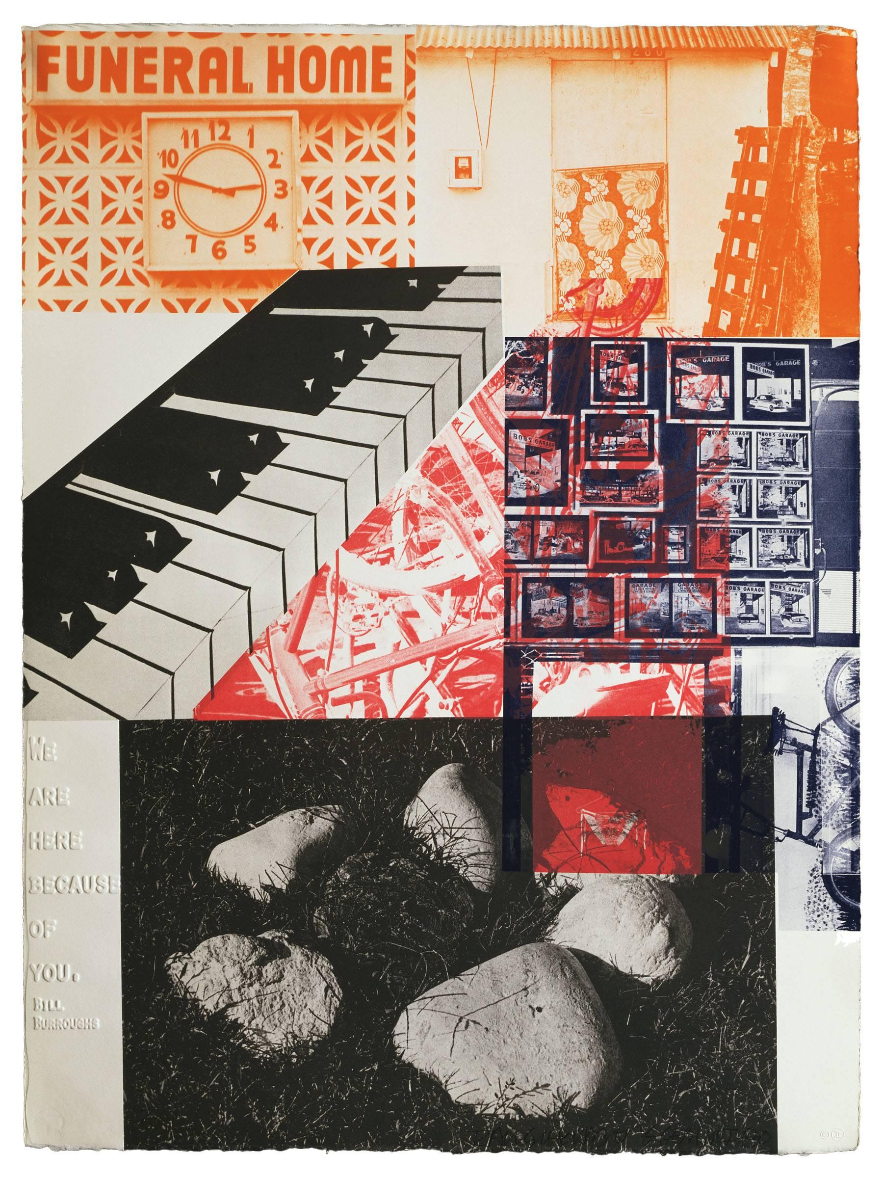 American Pewter with Burroughs VI - Print by Robert Rauschenberg