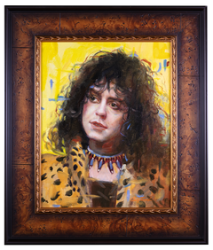 Marc Bolan (The Immortal Amplified n° 2) par Gail Potocki, peinture à l'huile représentant une rock star