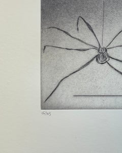 from "Ode à ma Mère" (Sheet 5) - Contemporary, Etching, Black, White, Spider