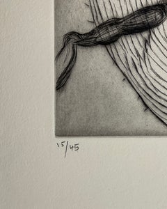 from "Ode à ma Mère" (Sheet 6) - Contemporary, Etching, Black, White, Spider