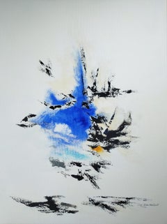 „Le chant du merle“ – Acryl auf Leinen, 80 × 60 cm, 2026
