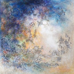 Transition, Abstract Acrylic on Linen Canvas, 100 x 100 cm, 2021