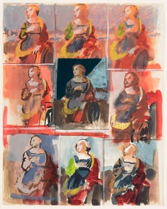 Post-Modern Nude Drawings and Watercolours