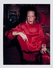 Diana Vreeland in her Red Living Room 