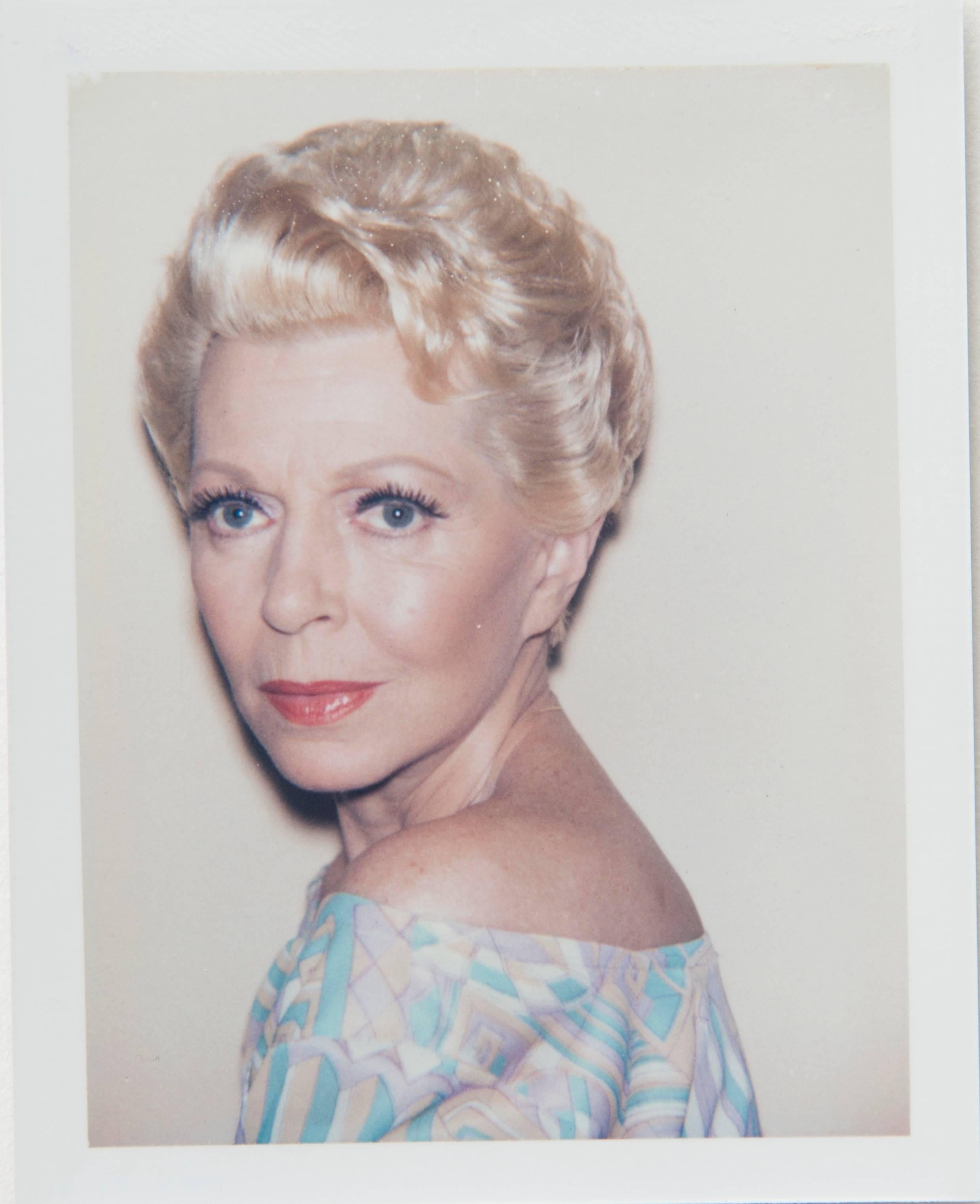 Andy Warhol Portrait Photograph - Lana Turner Polaroid