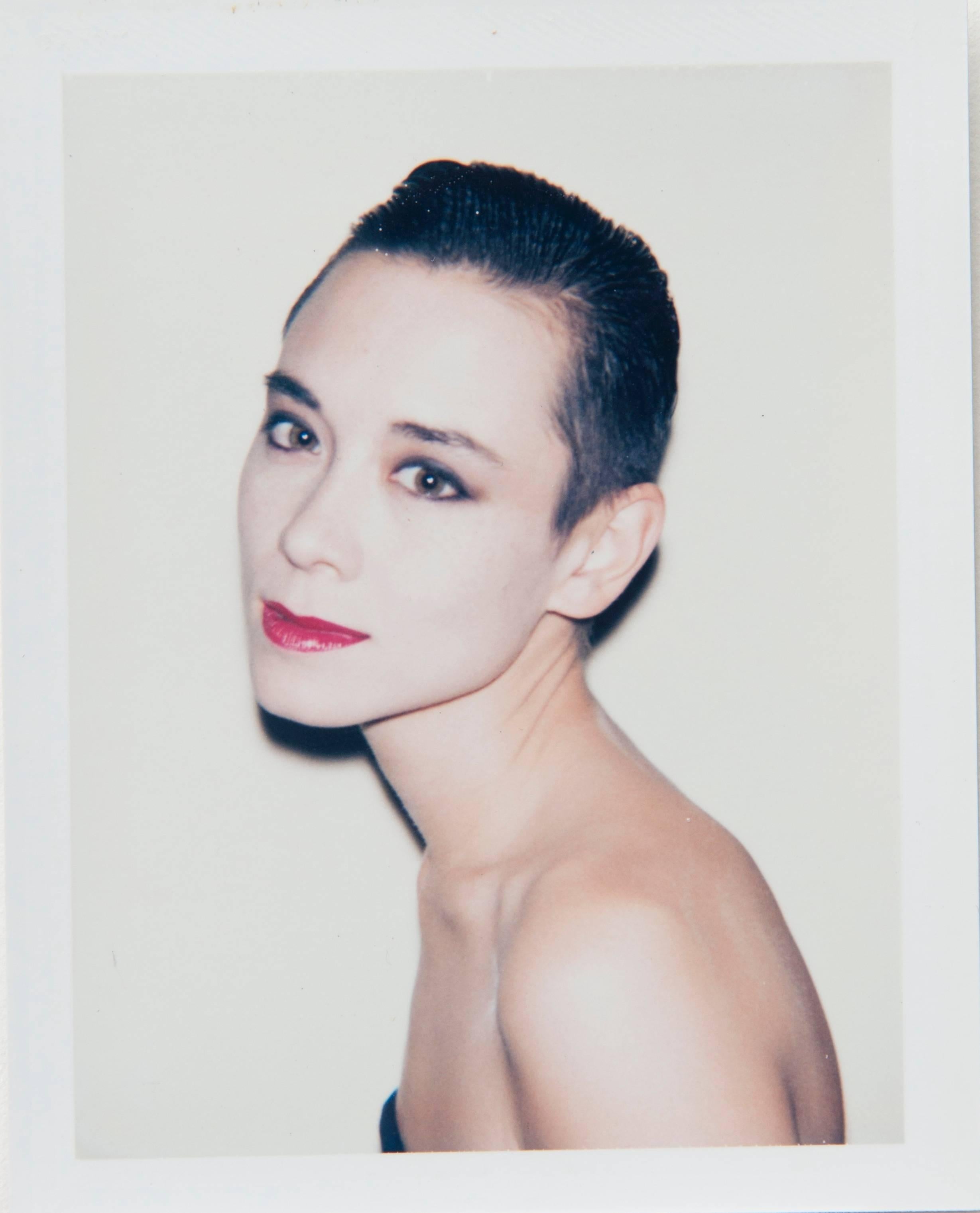Andy Warhol Portrait Photograph - Tina Chow Polaroid