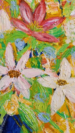 Bouquet, 110x100cm, acrylic on canvas