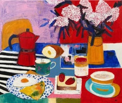 One glass away, 60x70 cm, acrylic on canvas