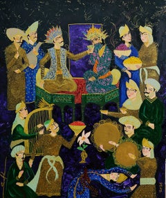The Black Palace of Bahram Gur, 120x100cm, acrylic on canvas