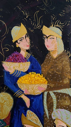 The Black Palace of Bahram Gur, 120x100cm, acrylic on canvas