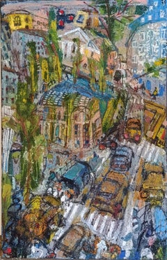 Weekdays in the city , 70x45 cm, oil on canvas
