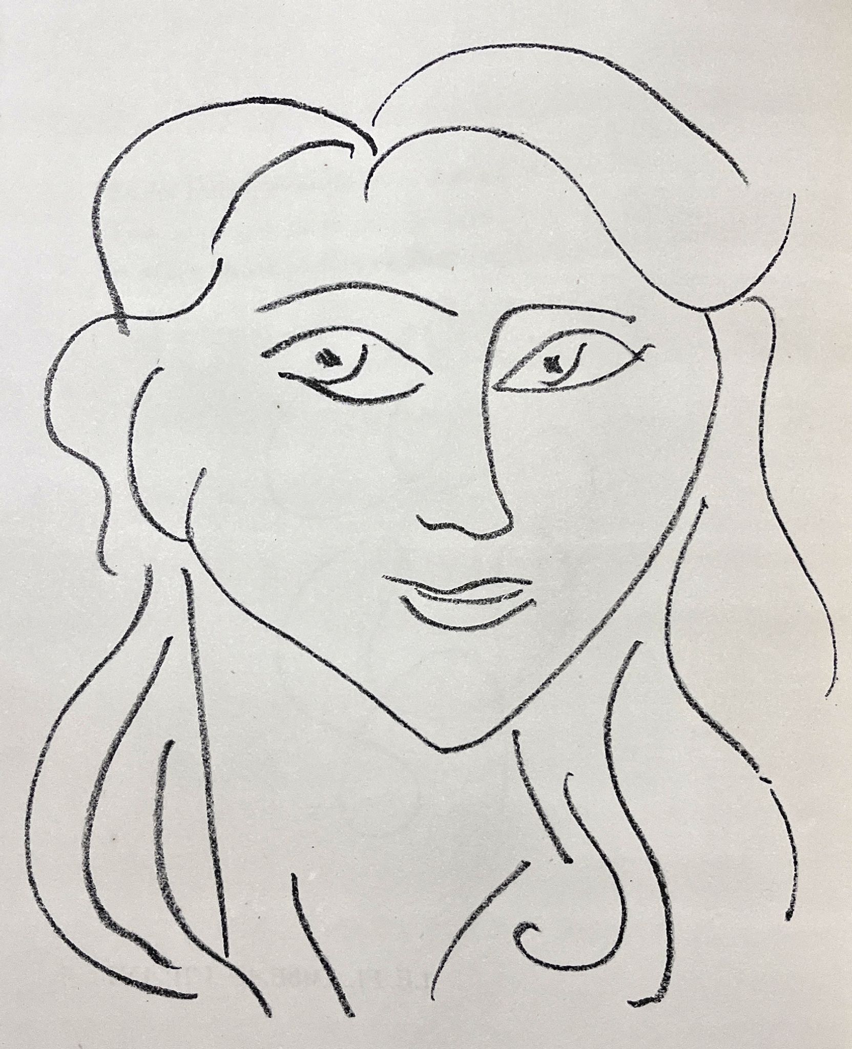 Matisse - "Fleurs du Mal XI" (The Flowers of Evil) 1947 Offset Lithograph
